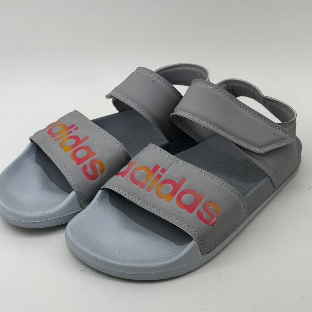 Adidas Adilette Sandal 2.0 Grey Orange Pink Gradient FY8166 Mens 7 Womens 8